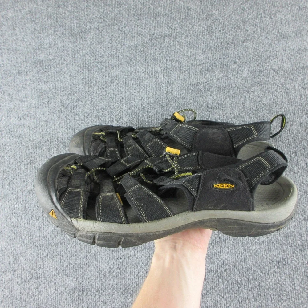 Keen Sandals Mens Size 13 Black Webbing Closed Toe Water Hiking Trail Outdoor